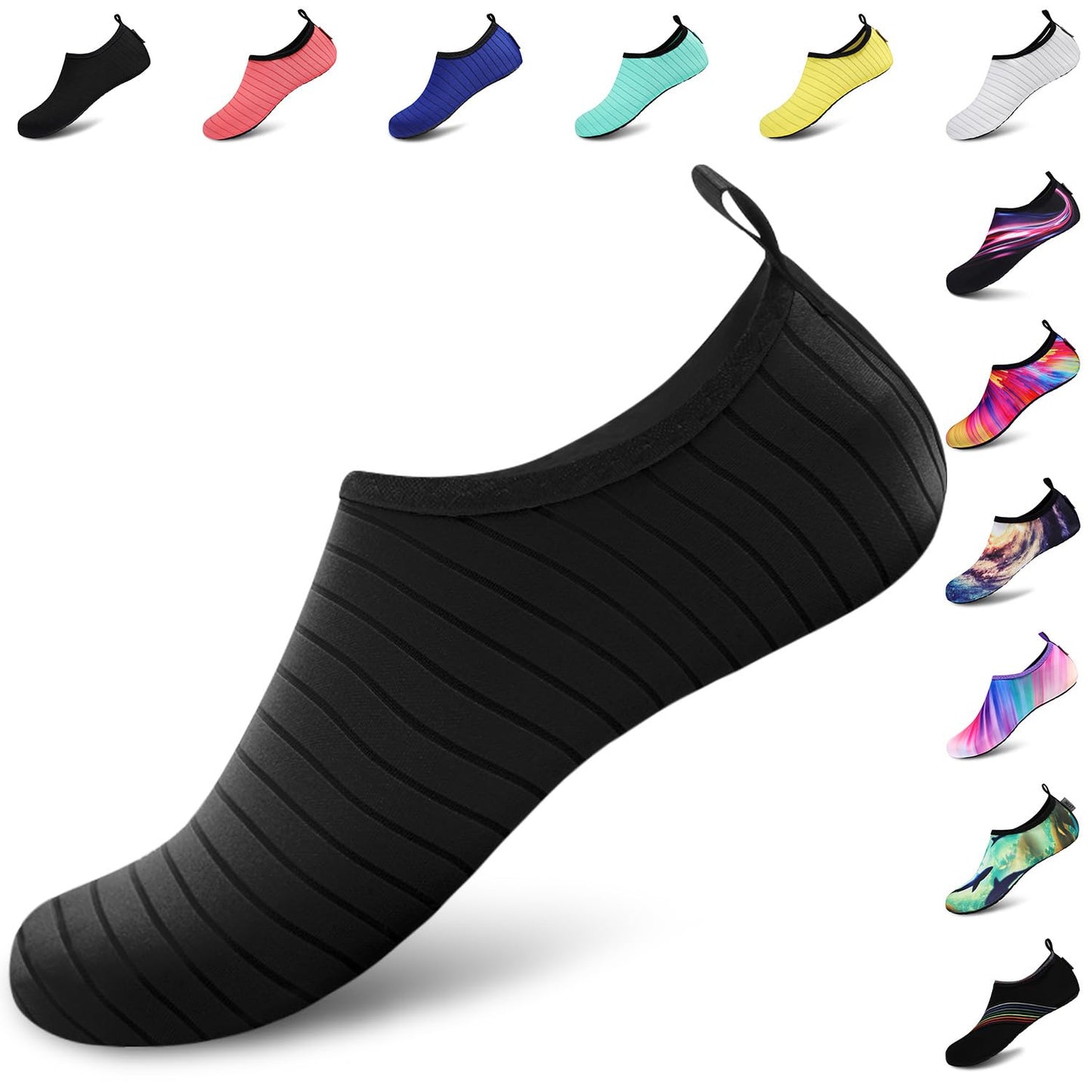VIFUUR Water Sports Unisex Shoes Black - 9-10 W US / 7.5-8.5 M US (40-41)
