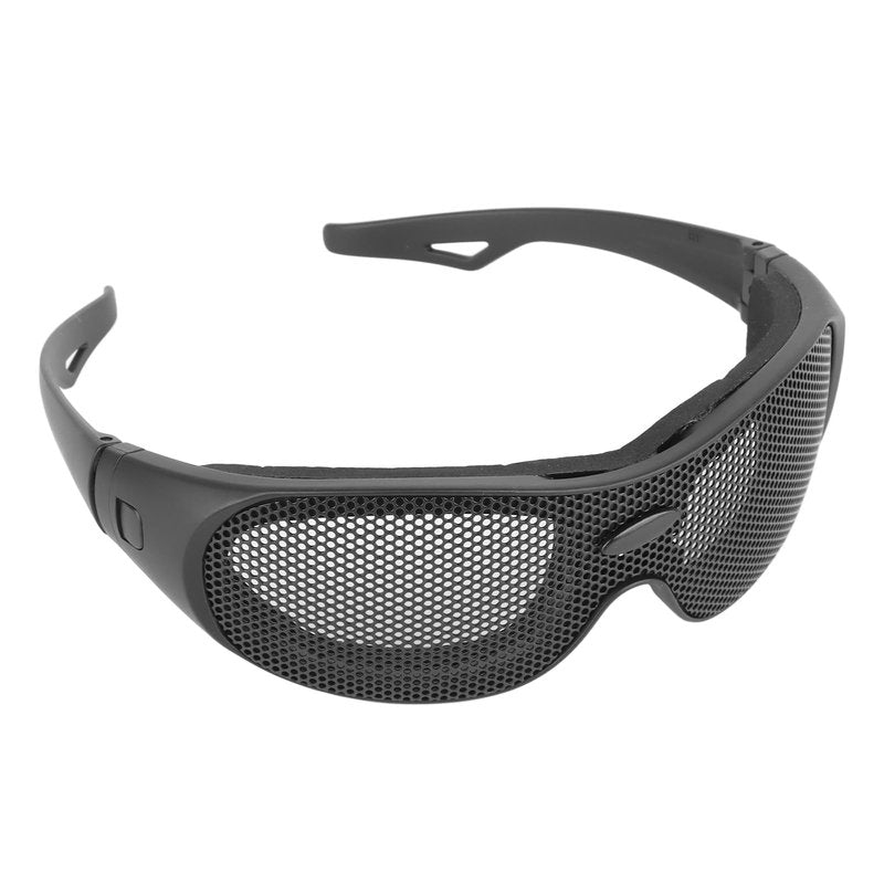 Miskall Windproof Goggles, Breathable Impact Resistance Iron Mesh Pattern Protective Glasses Safety Mesh Goggles Anti Fog for Outdoor Games Sports Paintball Riding Cycling for Outdoor Activities