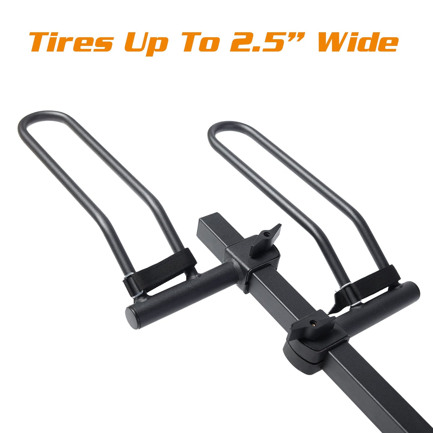 Young 4-Bike Rack Hitch Mount Platform Style Carrier for Cars Trucks SUVs Minivans with 2" Hitch Receiver, 4 Bikes X 40 lbs (160 lbs Total) Load Capacity