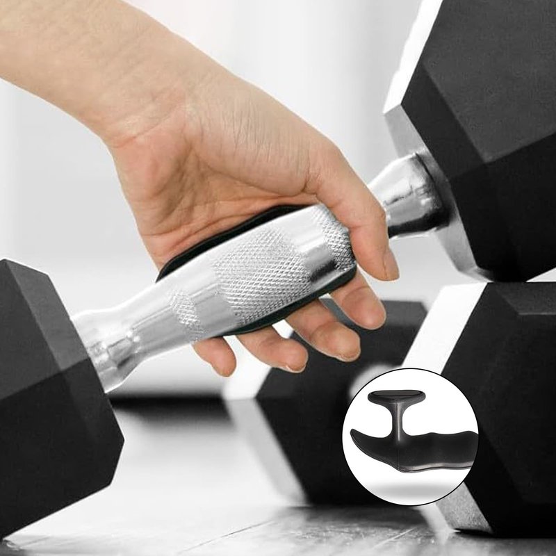 KYLINFIT Weight Lifting Grips for Men & Women – 4 Pack Anti-Slip Rubber Gym Grips, Fingerless Workout Gloves for Weightlifting, Pull-Ups, Deadlifts, Dumbbells & Strength Training