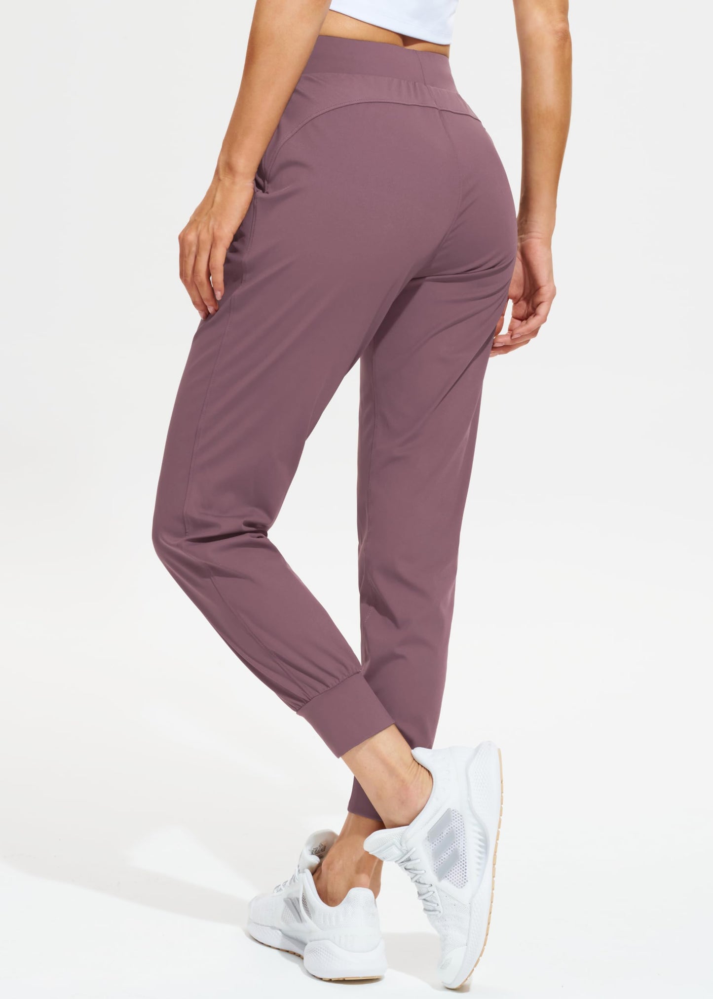 Libin Women's Joggers Pants Athletic Dance Sweatpants with Pockets Running Tapered Casual Pants for Workout,Lounge, Vintage Purple XS