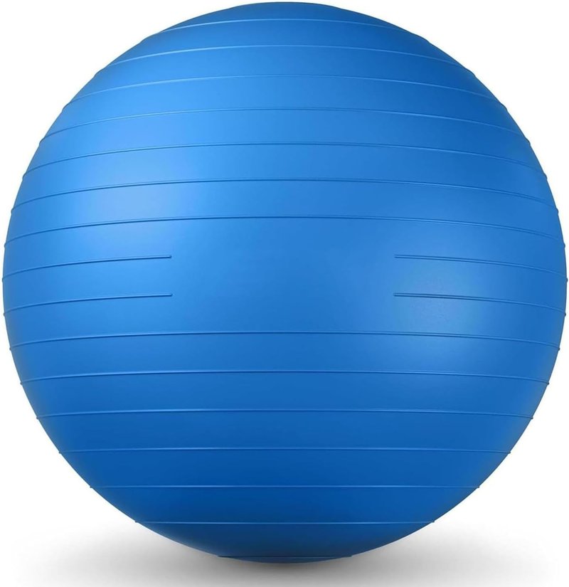 26 Inch Exercise Ball - Yoga & Fitness Stability Ball for Home, Office & Gym | Includes Quick Pump