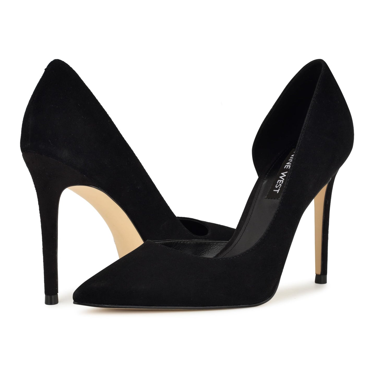 Nine West Women's Folowe Pump, Black Suede 008, 8