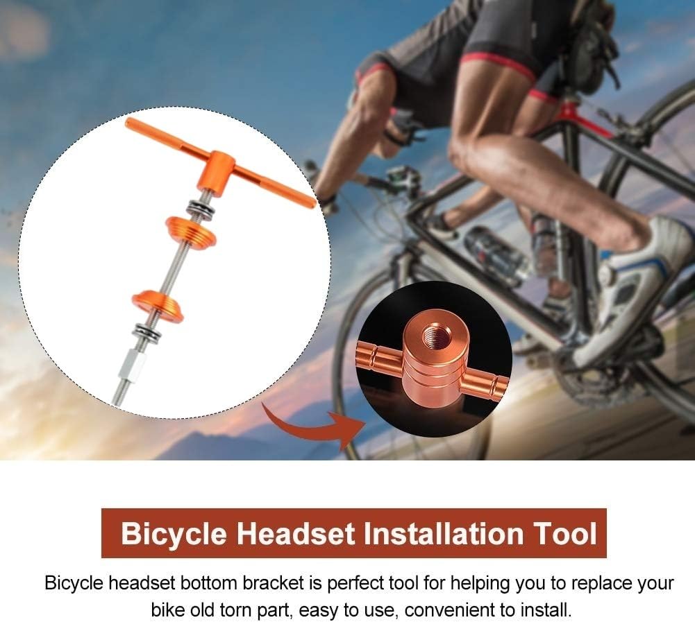 Rowzzi Bike Headset Press Tool, Bicycle Repair Accessories Bearing Installer, Bicycle Headset Bearing Press-in Tool Bike Headset Cup