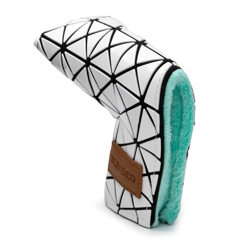 BAIRBRE Golf Putter Covers,Blade Putter Cover Mallet Putter Haedcovers Leather Golf Club Covers Putter Headcover with Magnetic for Scotty Cameron Taylormade Titleist Odyssey,White