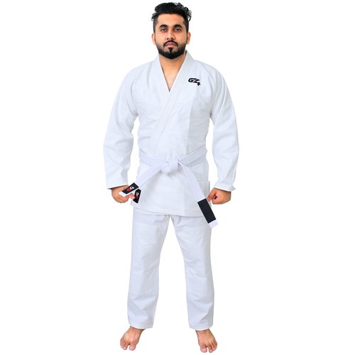 G4 VISION BJJ Gi Mens Kids Brazilian Jiu Jitsu Suit Jujitsu Adult Uniform Adult Youth Blue Black White (White, M2)