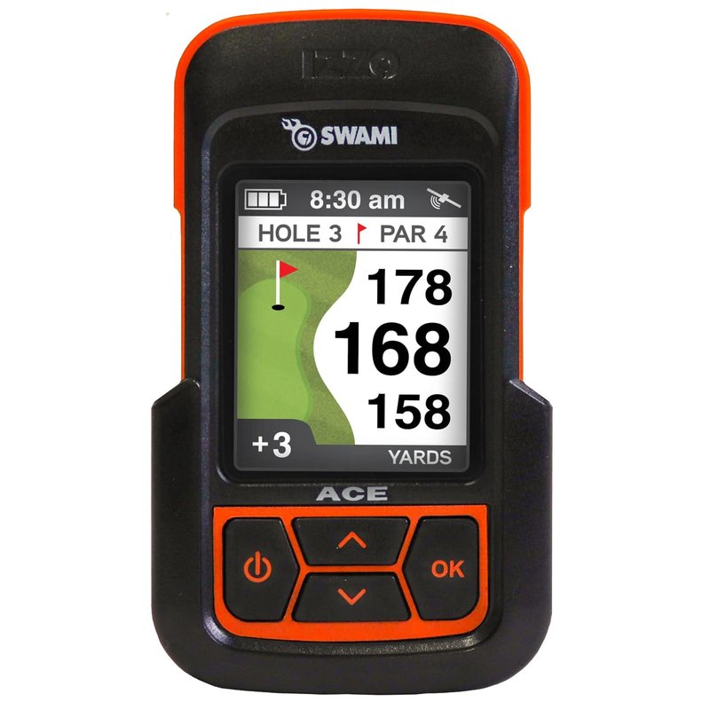 Izzo Golf Swami Ace Handheld Golf GPS Rangefinder - Orange
