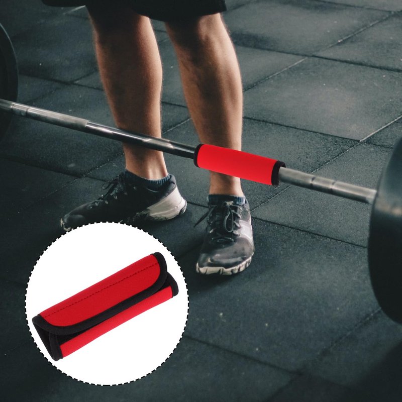 SUPVOX Portable Barbell Pad 2-Pack - Anti-Slip Grip Pads for Horizontal Bars Dumbbells and Barbells - Comfortable Protective Cover for Deadlift and Strength Training - 5.51X5.23X0.59 Inch