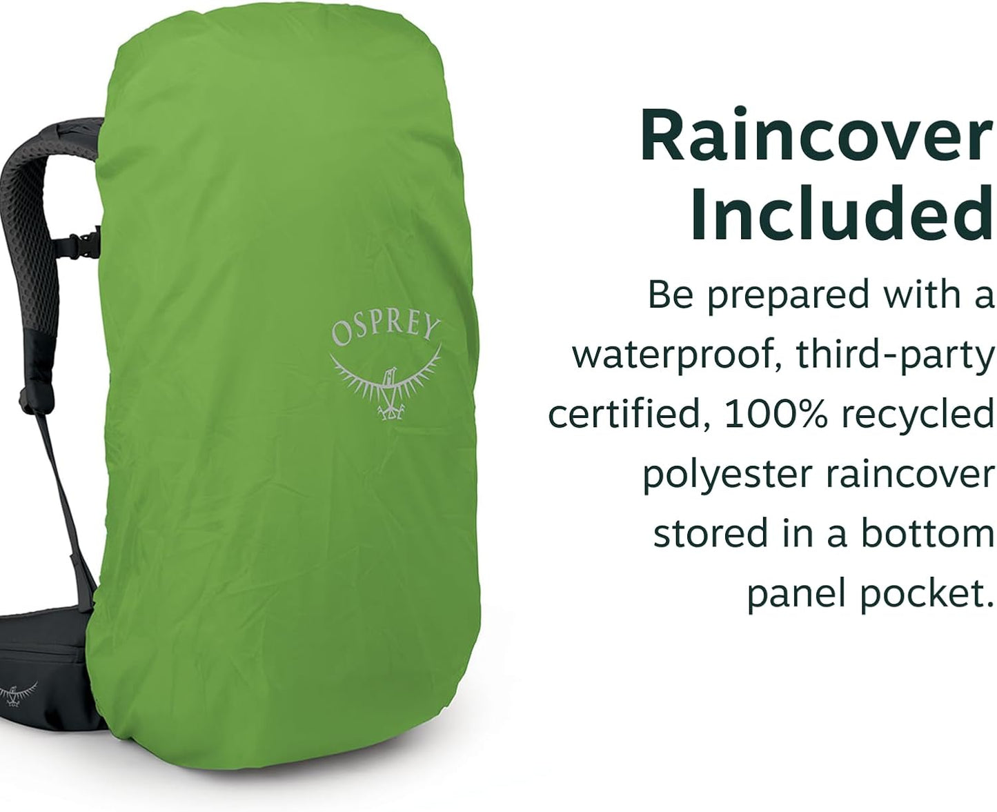 Osprey Kestrel LT 65L Men's Backpack - Lightweight Waterproof Hiking & Camping Bag | Rays Blue