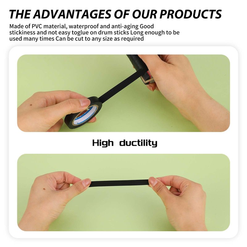 2 Rolls Grip Finishing Tape, 0.39 Inch × 11 Yards PVC Tennis Badminton Racquet Grip Tape Tennis Racket Wrap Grip Accessories Vinyl Extra Raquet Finishing Grip Sticky Seal for Tennis Badminton