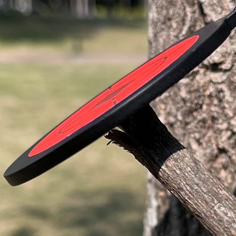 Double-Headed Round Target - 3mm Thick Steel Slingshot Shooting Practice | 360-Degree Rotating Design