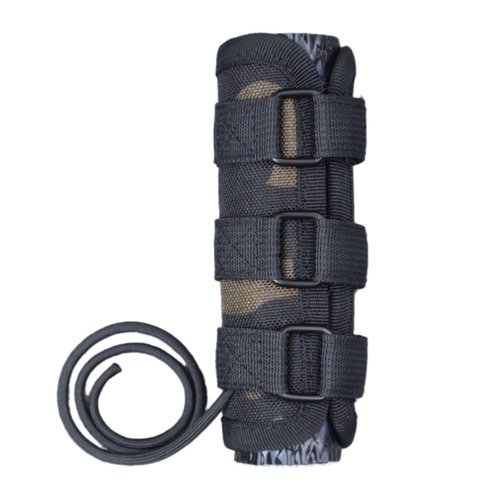 NITIIKA 7.0 inch Suppressor Cover with Burn Proof Micro Fiber Sleeve, 1000℉ Heat Resistant Inner Fiberglass & Silicon Lining Suppressor Wrap,Flame-Retardant Cover Protective Sleeve for Suppressor