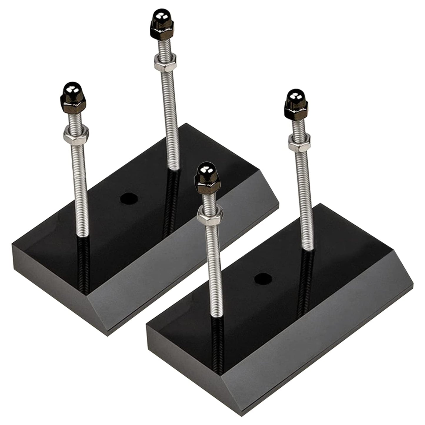 Audoloku 2 Packs Skateboard Wall Mount Skateboard Hanger for Skateboard Deck Display and Storage Tool (Black)
