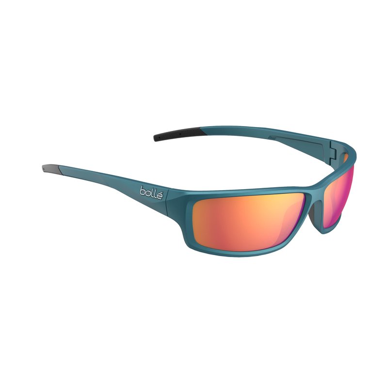 Bollé - CERBER, Creator Teal Metallic, Volt+ Ruby Polarized, Medium-Large, Sunglasses, Unisex, Adult