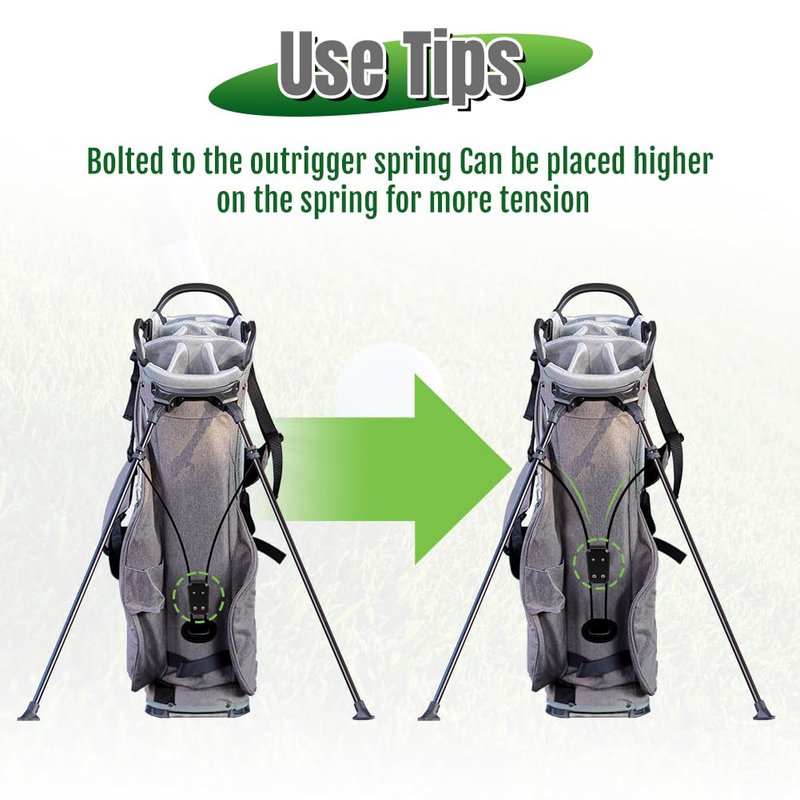 motoparty CNC Clamp for Titleist to Secure Sagging or Drooping Legs for Golf Bag Holders for Any Other Bag with 4mm Parallel Leg Springs