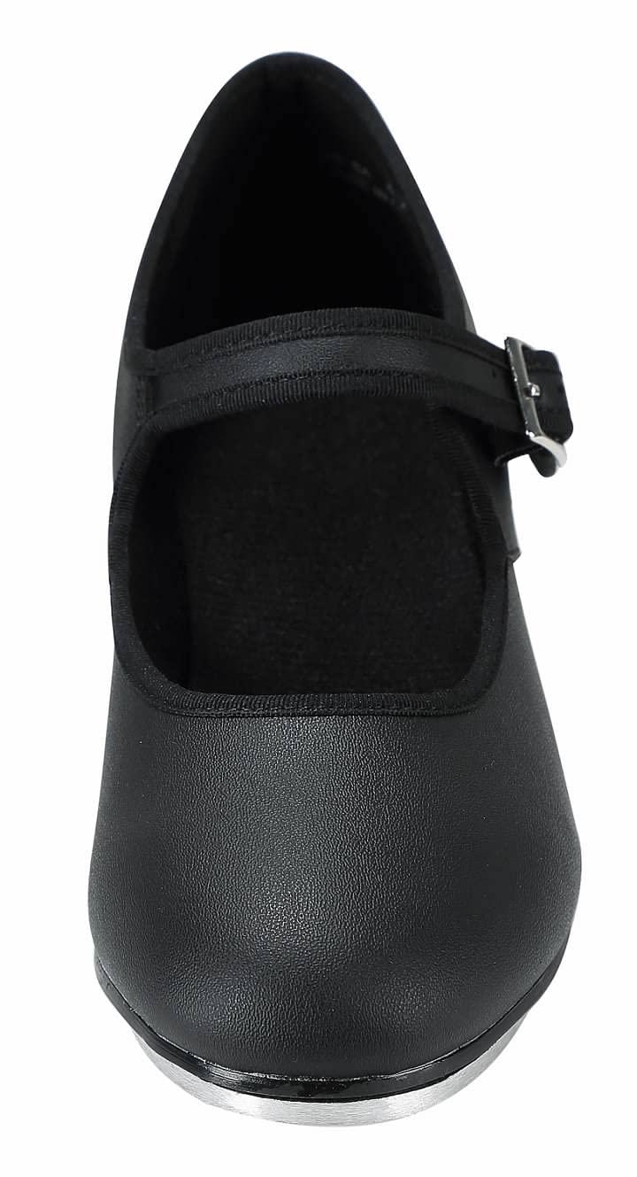 Linodes Unisex PU Leather Easy Strap Tap Shoe Dance Shoes for Women and Men's Dance Shoes-608-1-Black-4M