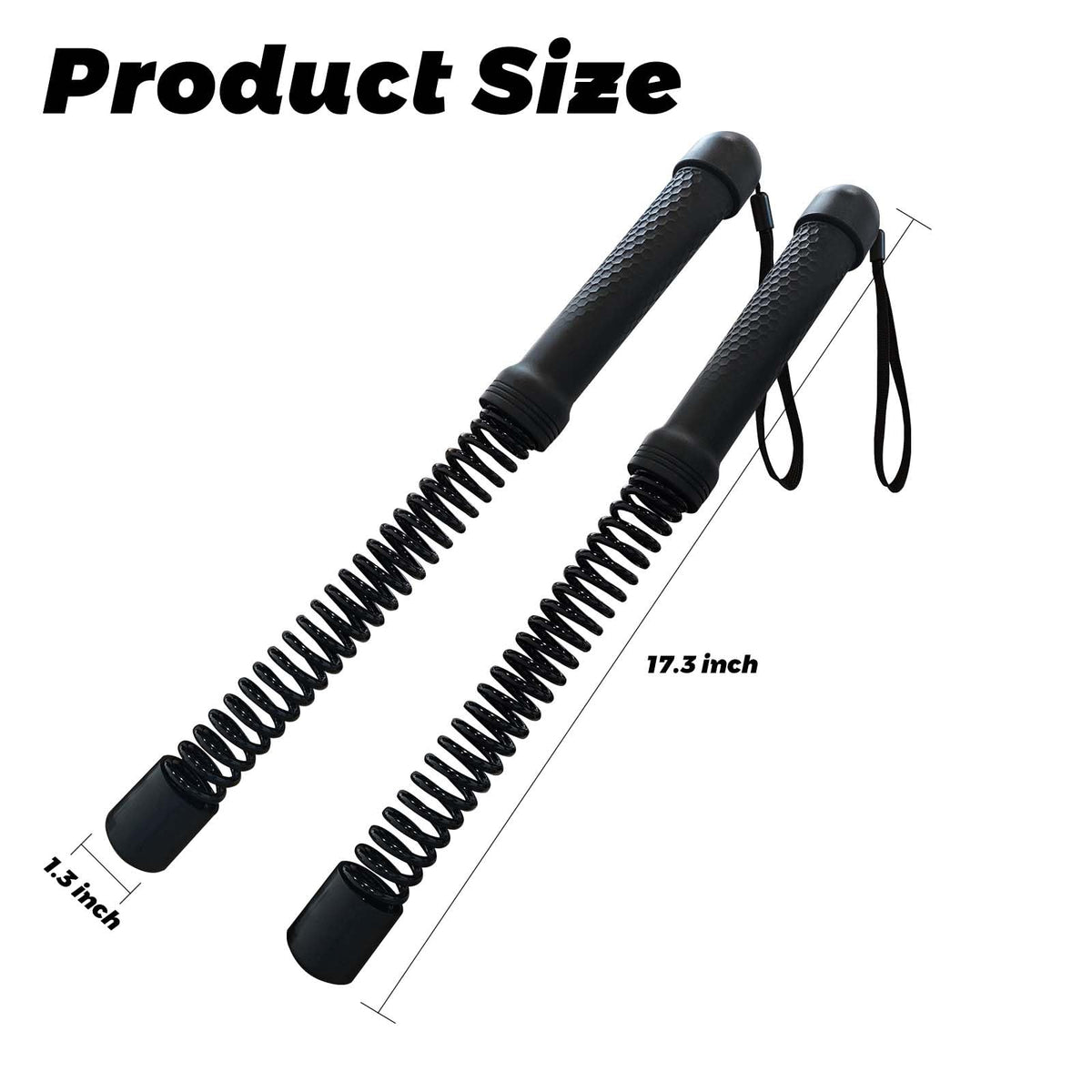 Gonideerix 2-in-1 Ropeless Battle Ropes (2-Pack), Adjustable to Resistance Training Stick – Portable Full Body Workout for HIIT, Cardio, Strength & Muscle Training, Low-Impact Home Gym Equipment for Men & Women