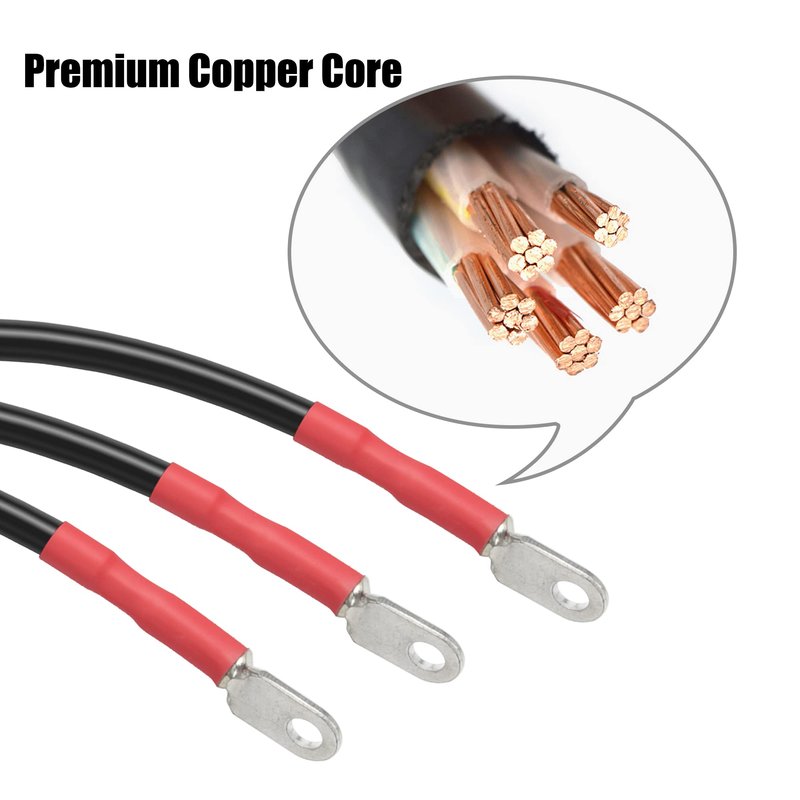 Cartroller Premium Golf Cart Battery Cables Wiring Kit for EZGO TXT 1994 & UP 36 & 48 Volt with 4 Gauge 7 PC AC/DC Wire Golf Cart Battery Cable Set