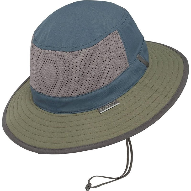 Sunday Afternoons Brushline Bucket Hat, Cream/Juniper, S/M