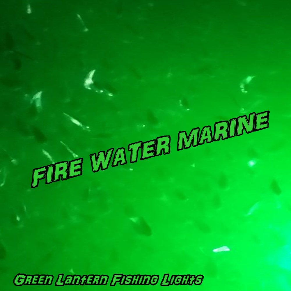 Fire Water Marine 110v MAXX LED Green Underwater Submersible Night Fishing Light Crappie Dock Peer