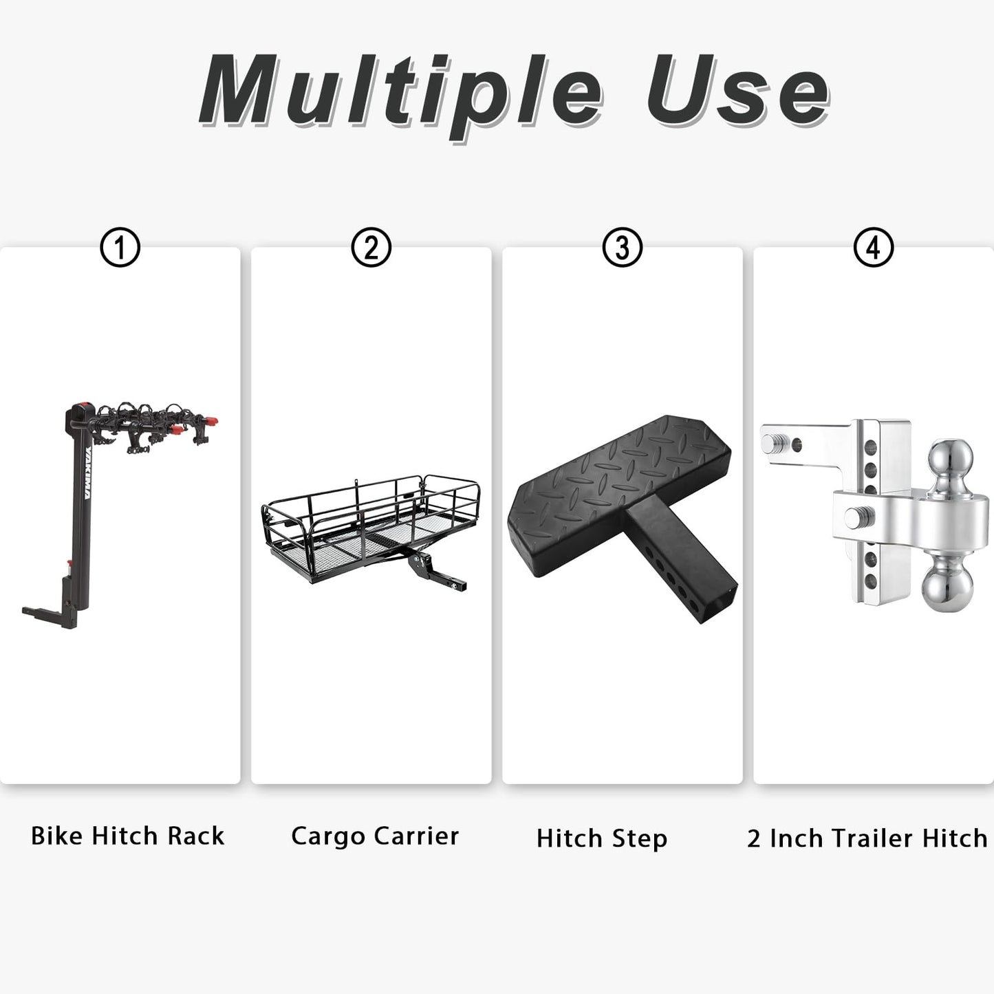 CZC AUTO 2" Hitch Wall Mount Bike Rack Hitch Wall Mount, Hanging Garage Organizer, Bicycle Hitch Receiver Storage, Holds up to 200 lbs