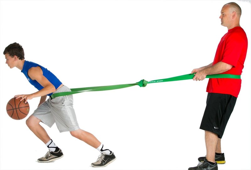 HoopsKing P.R.O. Bands for Basketball Resistance Bands Training (Single Band - 4 Levels to Choose from | Mix & Match as Needed) 41" Loop|(Small)
