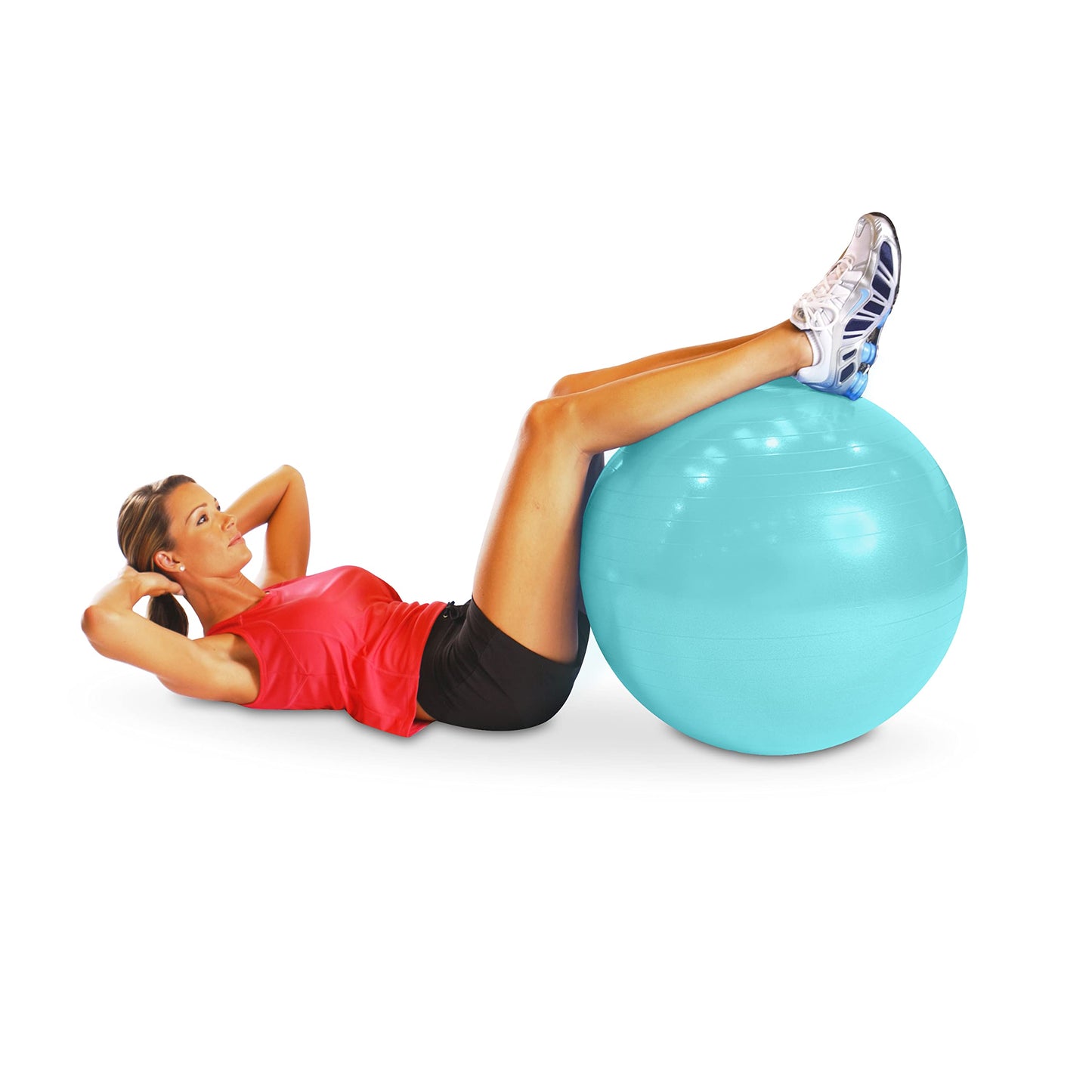 CAP Barbell Fitness Stability Ball Exercise Ball, 65cm, Teal