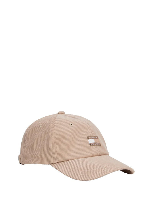 Tommy Jeans Mens Heritage Cord Cap, Malted Milk One Size