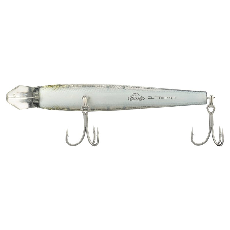 Berkley Cutter Saltwater Fishing Lure, Mullet, 90 Shallow (3/8 oz), 3.5in | 9 cm, Erratic Rolling Action, Ideal for a Variety of Retrieves and Species, Equipped with Fusion19 Hook
