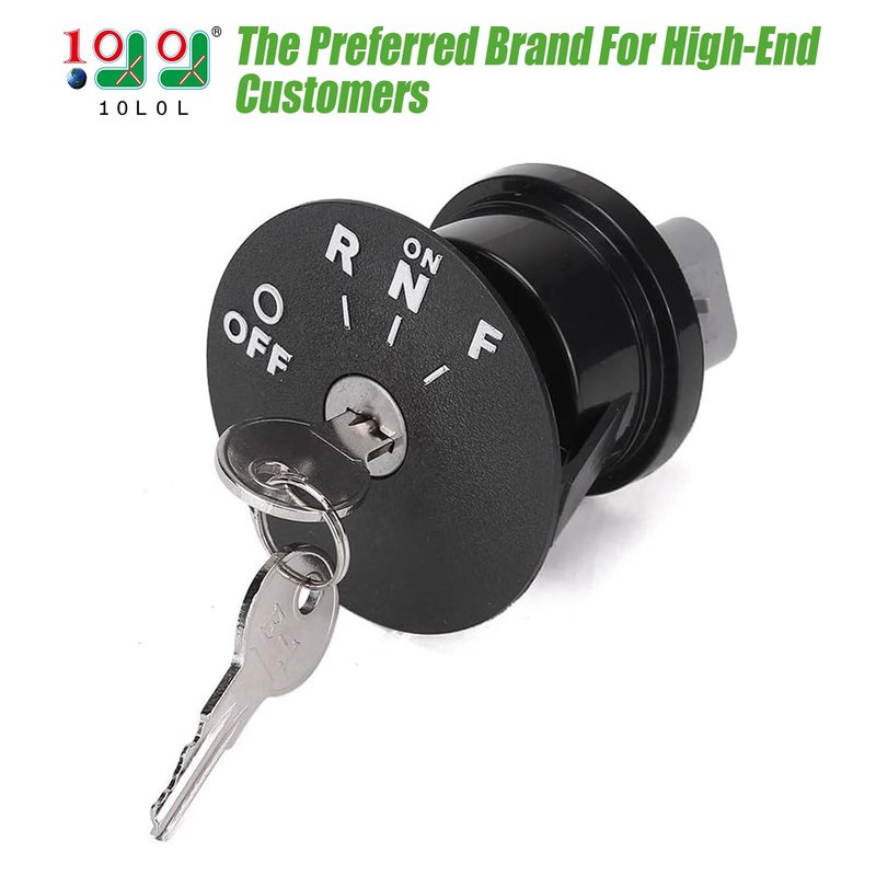 10L0L Starter Ignition Key Switch for EZGO RXV 2008-up Electric Golf Cart, OEM# 605637, 609682, 611283