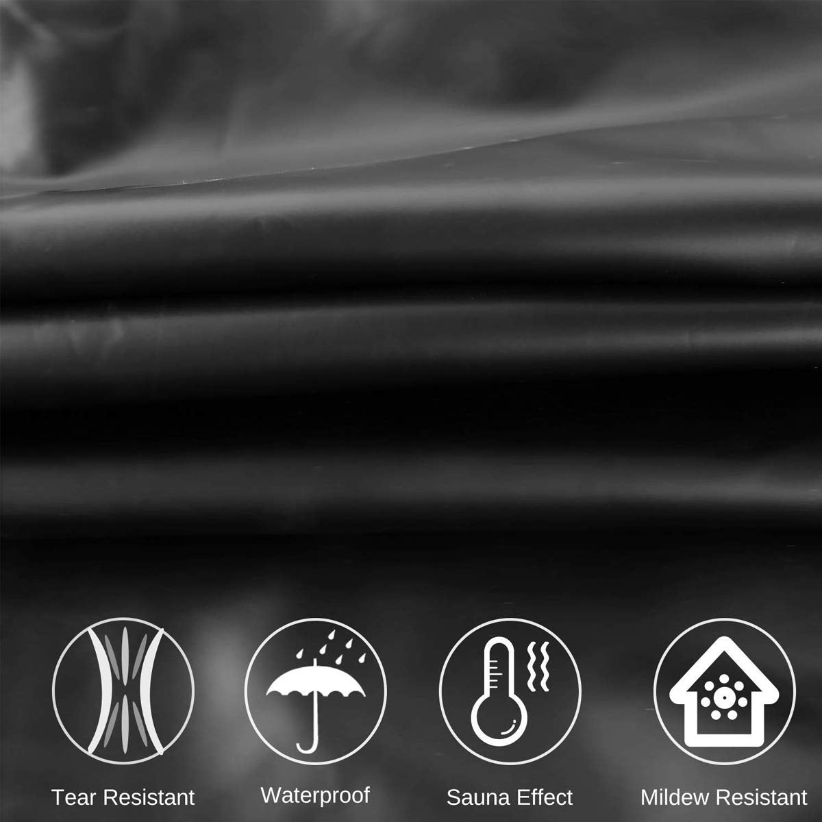 MulYeeh Weight Loss Sweat Suit Heavy Duty Full-Zip Sauna Suit Fitness Exercise Gym Top Pant with Hood for Men Women