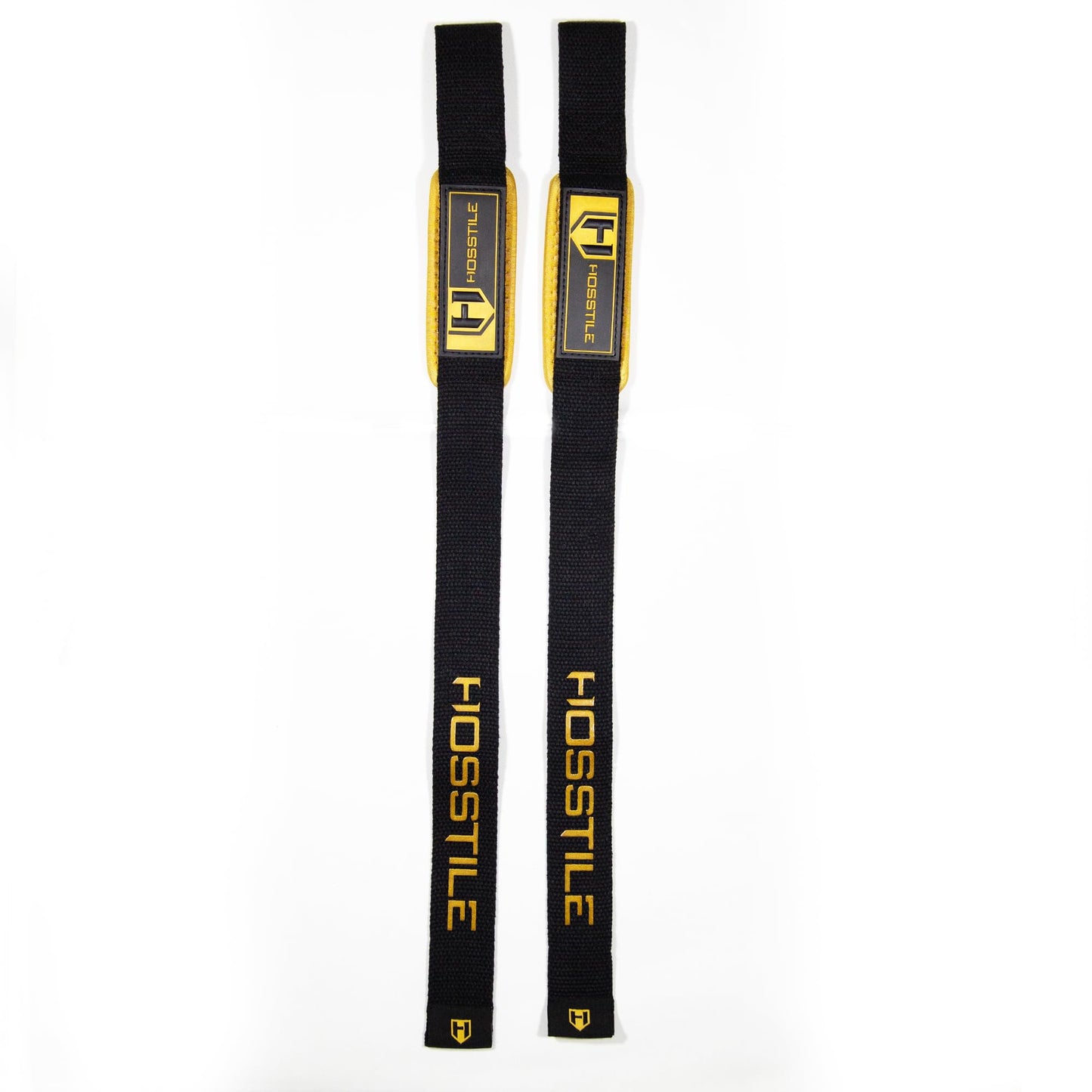 HOSSTILE Padded Lifting Wrist Straps (Pair) - Reinforced Support for Powerlifting, Bodybuilding, Gym Workouts, Strength Training, Deadlifts & Fitness Workouts - Extra Long, Durable, Adjustable