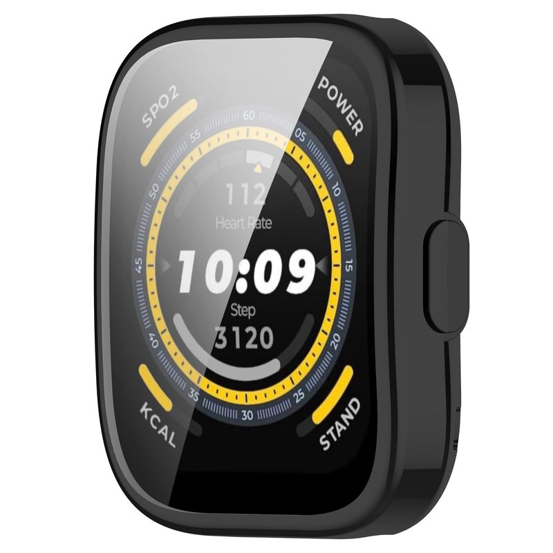 TenCloud 3Pack Screen Protector Cases Compatible with Amazfit Bip 5 Case Soft TPU Full Protection (Black+Black+Black)
