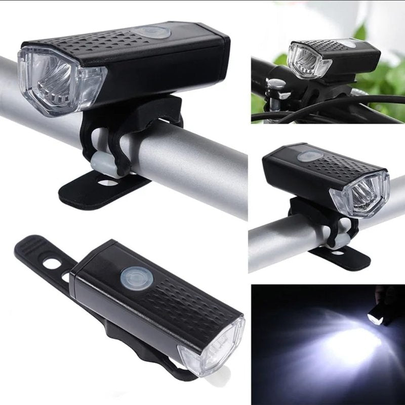 Ultra Bright Rechargeable Bike Light for Night Riding, Waterproof Durable LED Headlight and Taillight Set, Quick Install Clip for Road, Mountain and City Bikes, High Visibility Cycling Safety Light
