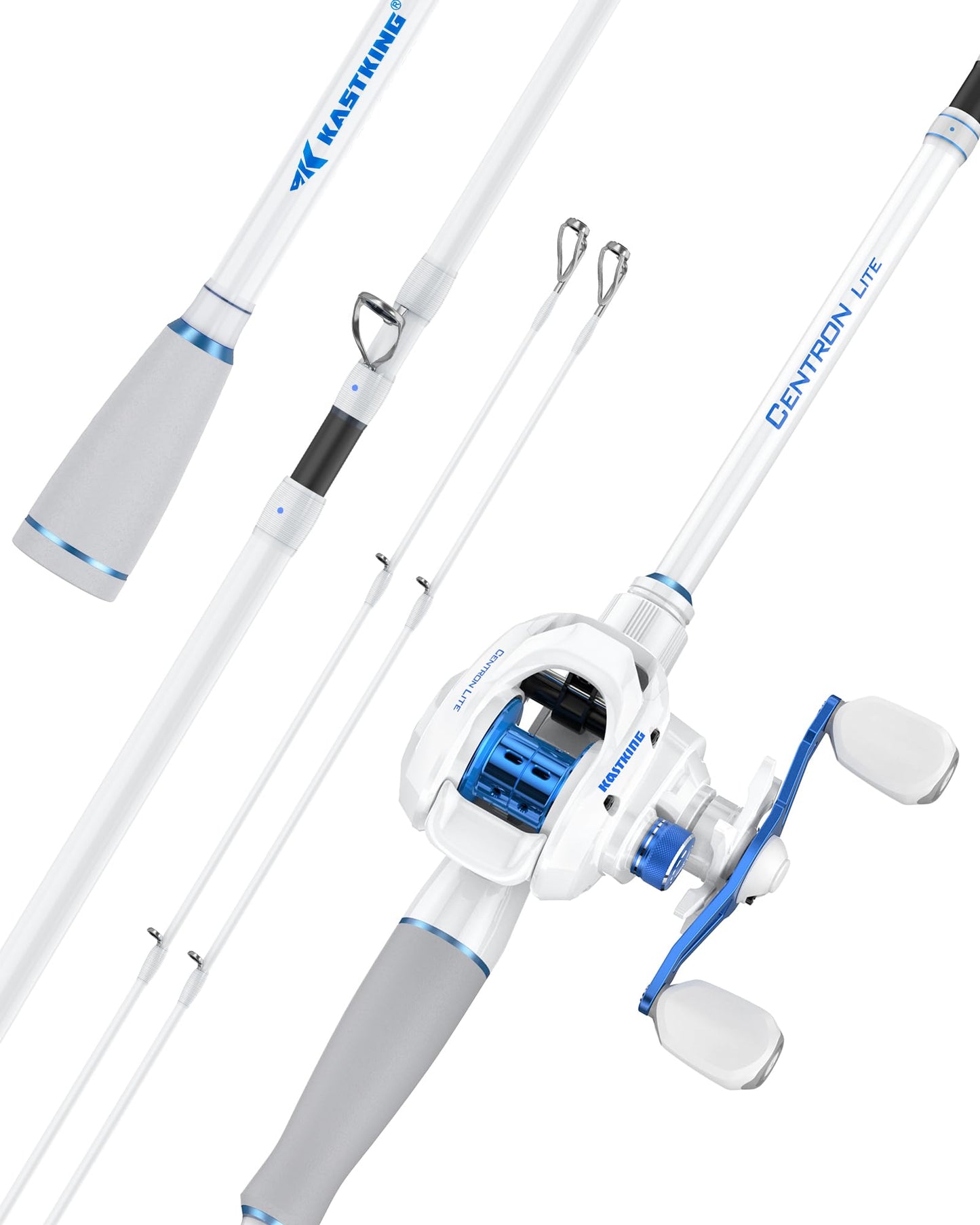 KastKing Centron Lite Travel Baitcasting Fishing Rod and Reel, 7'0" MH Right Handed Reel