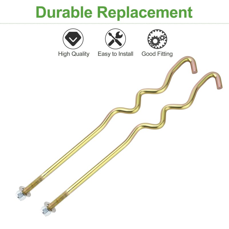 10L0L Golf Cart Battery Hold Down Rod with Nuts for Club Car Precedent Electric Years 2008.5 - Up Replace OEM# 1033577-01 103374801 2-Pack