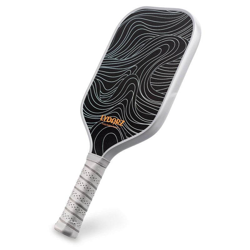 LYDARZ Pickleball Paddles T700 Raw Carbon Fiber Pickleball Paddle with 16mm Power Polymer Core Power and Spin Surface Lightweight Pickle Ball Paddle Designed for Ultimate Spin & Consistency(Wave)