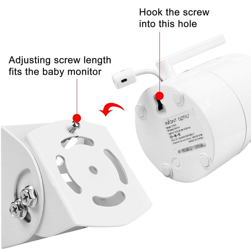 Adjustable Angle Mount for Infant Optics DXR-8 | Universal Camera Holder in Aluminum Alloy