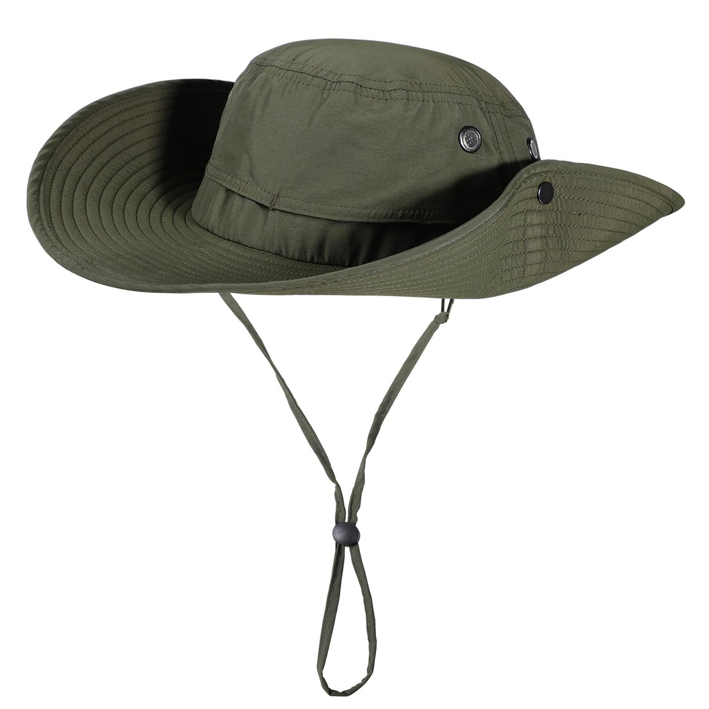 XL XXL Large Oversize UPF 50 Sun Hats Wide Brim Summer Safari Hat Fishing Hiking Boonie Hats for Men Big Head Waterproof Army Green X-Large XX-Large