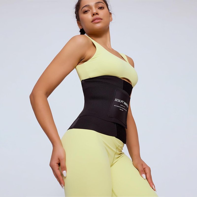 Hourglass Waist Trainer for Women - Adjustable Stomach Control & Workout Sweat Band | Tummy Trimmer