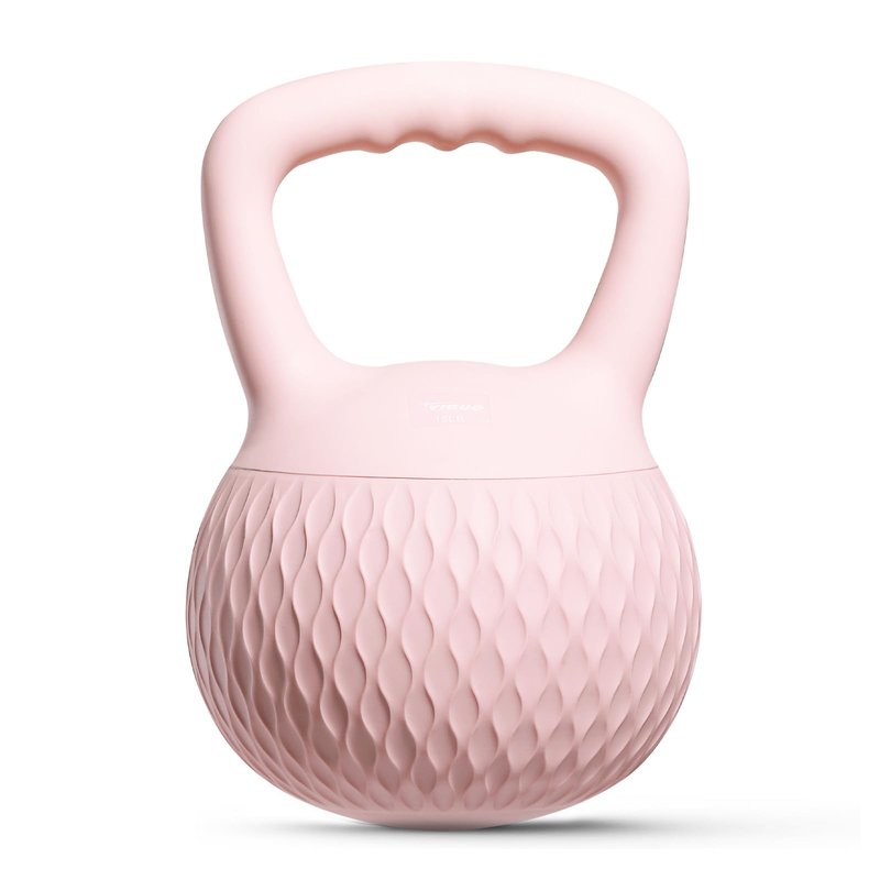 YIGUO Soft Kettlebell, 15lb Kettlebells Cushioned Impact-Resistant Base and Anti-Slip Grip, Strength Training Kettle Bell for Women and Men, Home Workout (Pink)