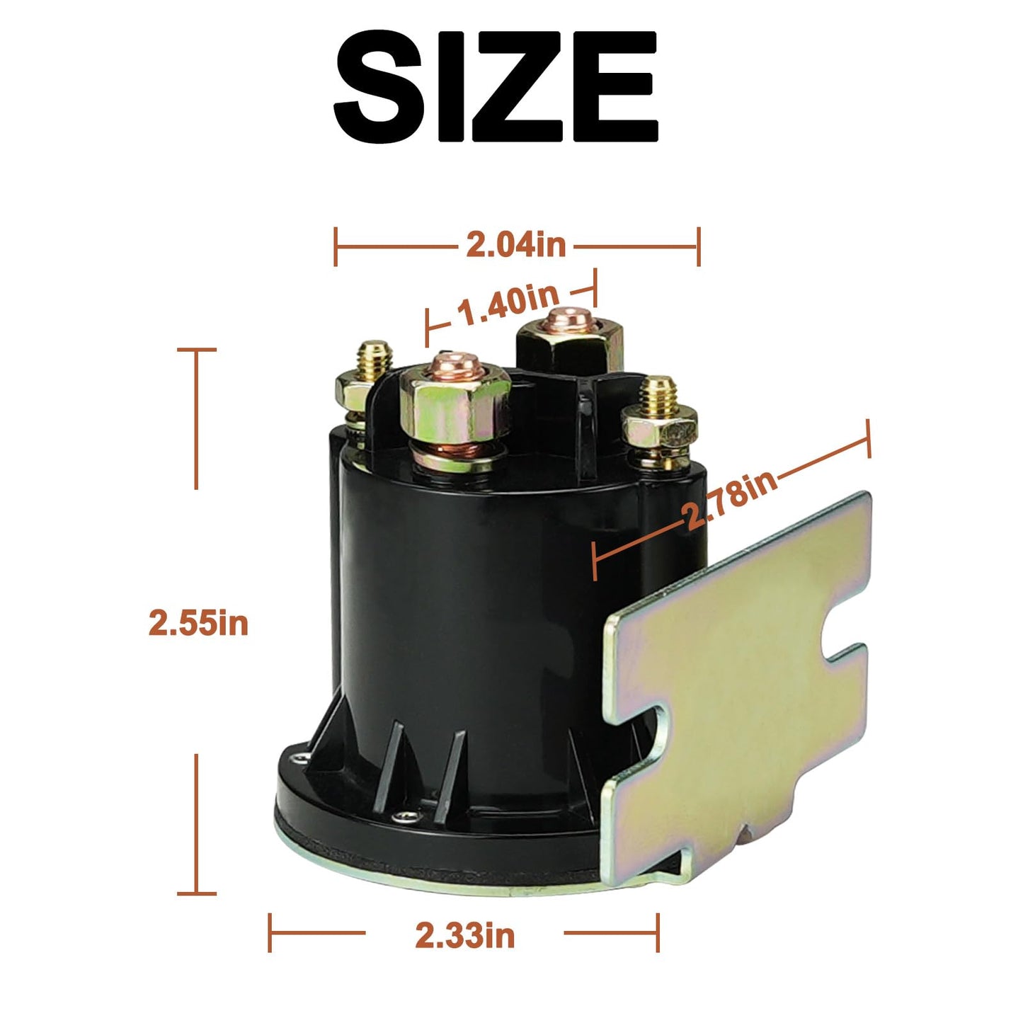 Golf Cart 48 Volt Solenoid Replacement for E-Z-GO TXT 2010-Up & All 48V MPT 800 1000 Vehicles 612711 606971 609428