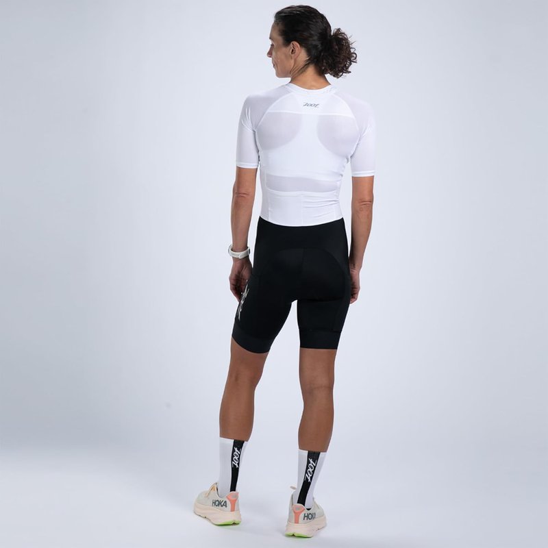 Zoot Women's Triathlon Racesuit - Short Sleeve Moisture-Wicking Design with Plush Chamois | Perfect for Race Day