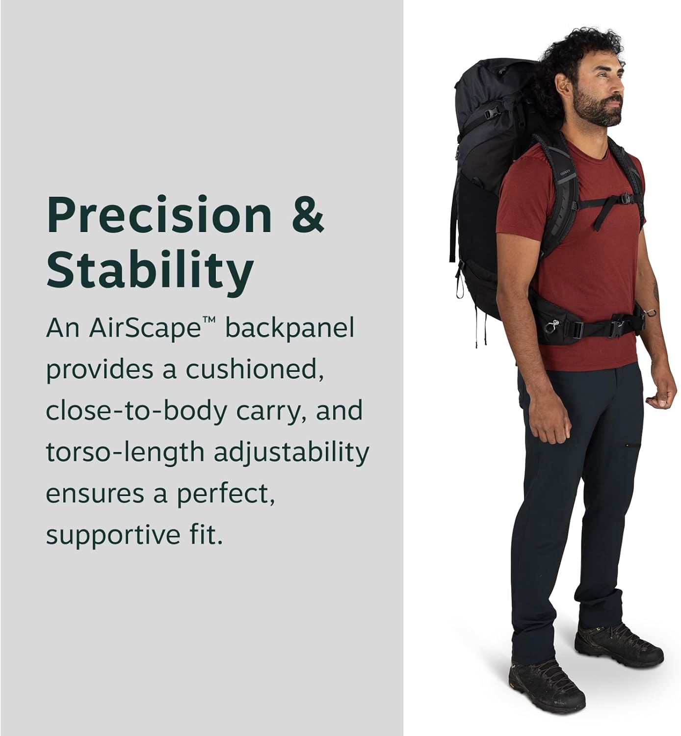 Osprey Kestrel LT 65L Men's Backpack - Lightweight Waterproof Hiking & Camping Bag | Rays Blue