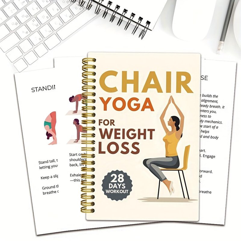 Daily Fitness Planner Notebook - 5.5” x 8.3” Weight Loss Tracking Journal | Spiral-Bound Workout Organizer for Gym & Daily Use