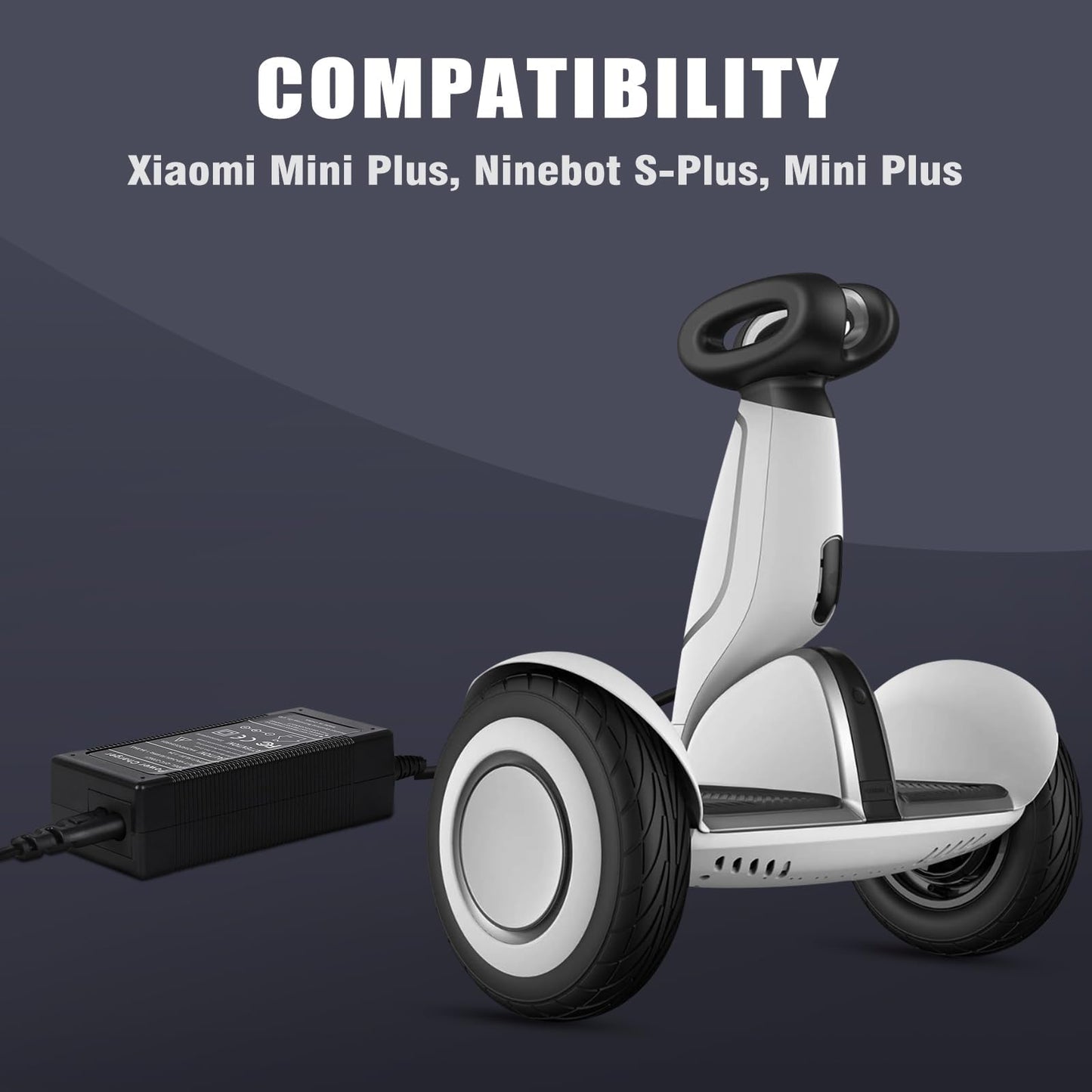 Segway 70W Charger for Ninebot S Plus/Mini Plus - 58.8V 1.2A
