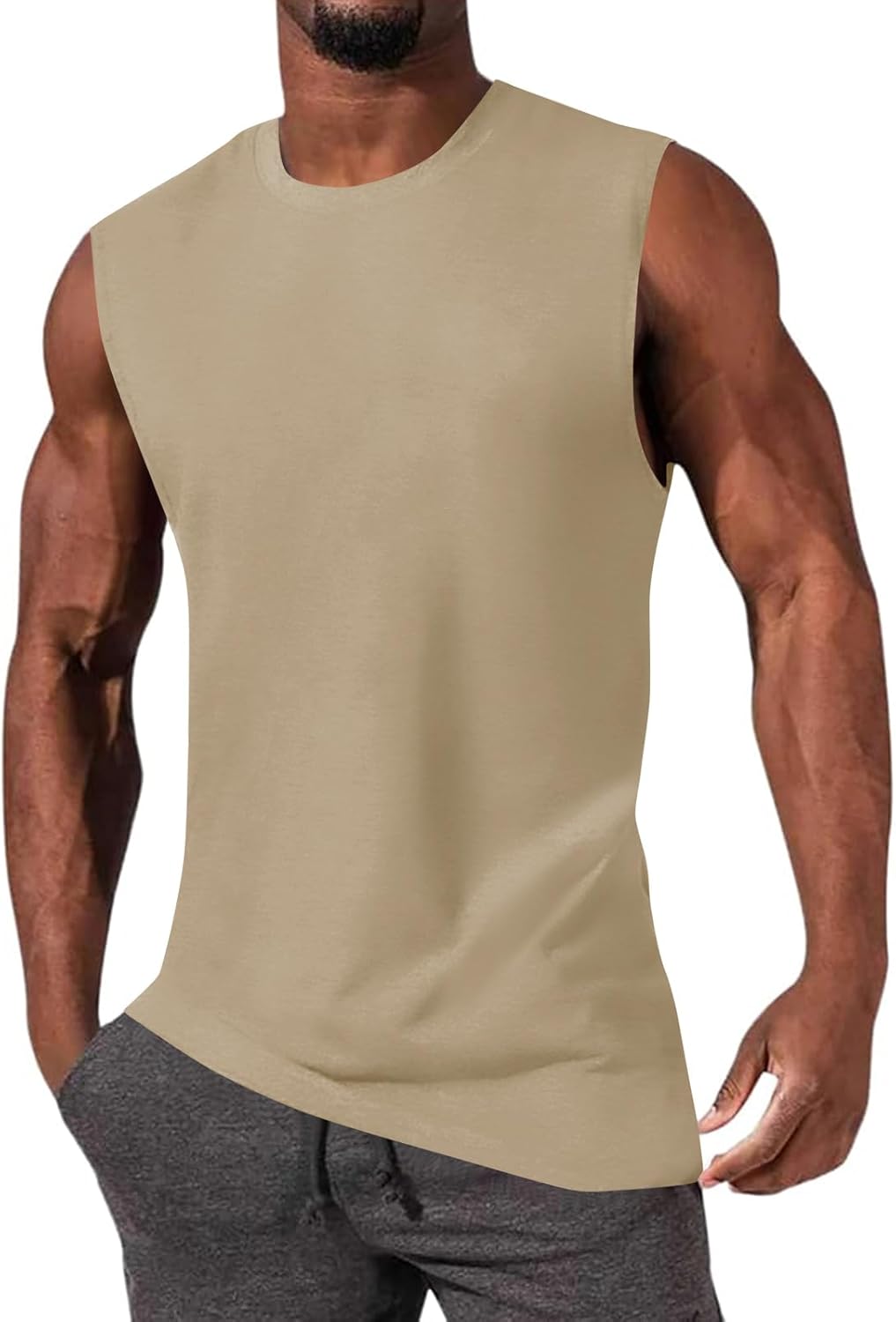 Men's Gym Workout Sleeveless Tank Tops | Casual Muscle Cut-Off Shirts for Fitness