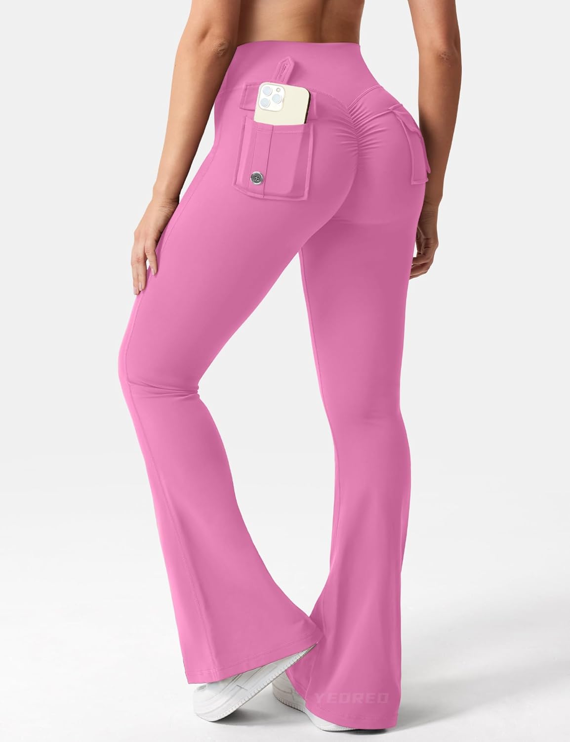 CoreFlex Flare Leggings for Women - Butt Lifting Workout Pants with Pockets | Gym & Yoga