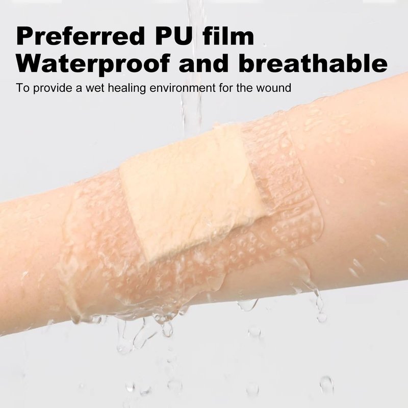 40Pcs Silicone Foam Dressing 4x4 Gentle Border, Waterproof Silicone Bandages for Wounds Care, Bed Sore Patches, Super Absorbent Wound Dressing, Self Adhesive Pressure Sore Pads