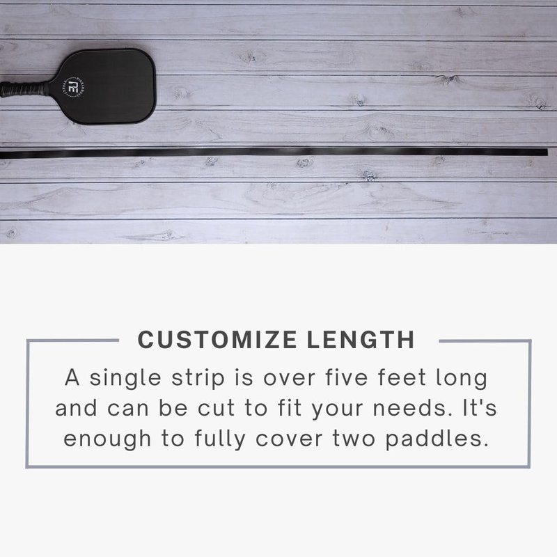 Pickleball Paddle Edge Guard Tape | Perfect Fit Pickle Ball Paddle Edge Protection Tape | No Wrinkling | Black | Standard Width